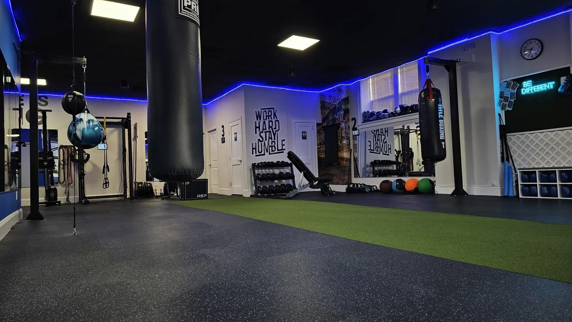 The gym floor